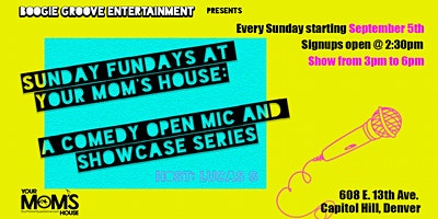 Sunday Funday: Comedy Open Mic